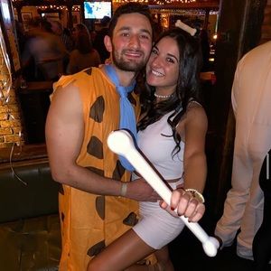 Fred and Wilma Halloween Costume!!